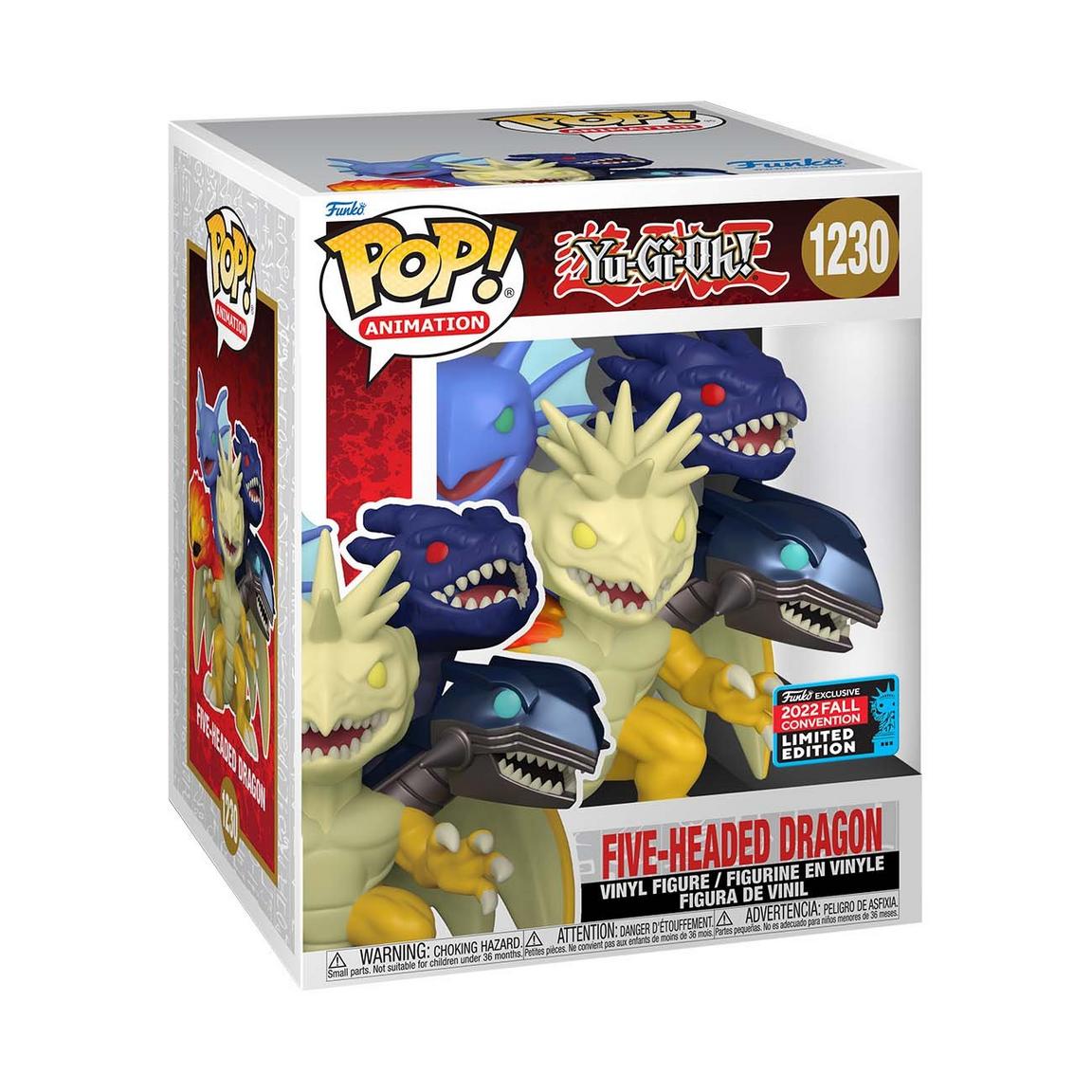Funko POP! Super Animation: Yu-Gi-Oh! Five-Headed Dragon 6.41-in Vinyl Figure 2022 New York Comic Con Exclusive