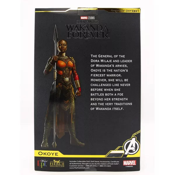 Marvel Black Panther Wakanda Forever Okoye Fashion Doll (Fresh Fierce Collection)