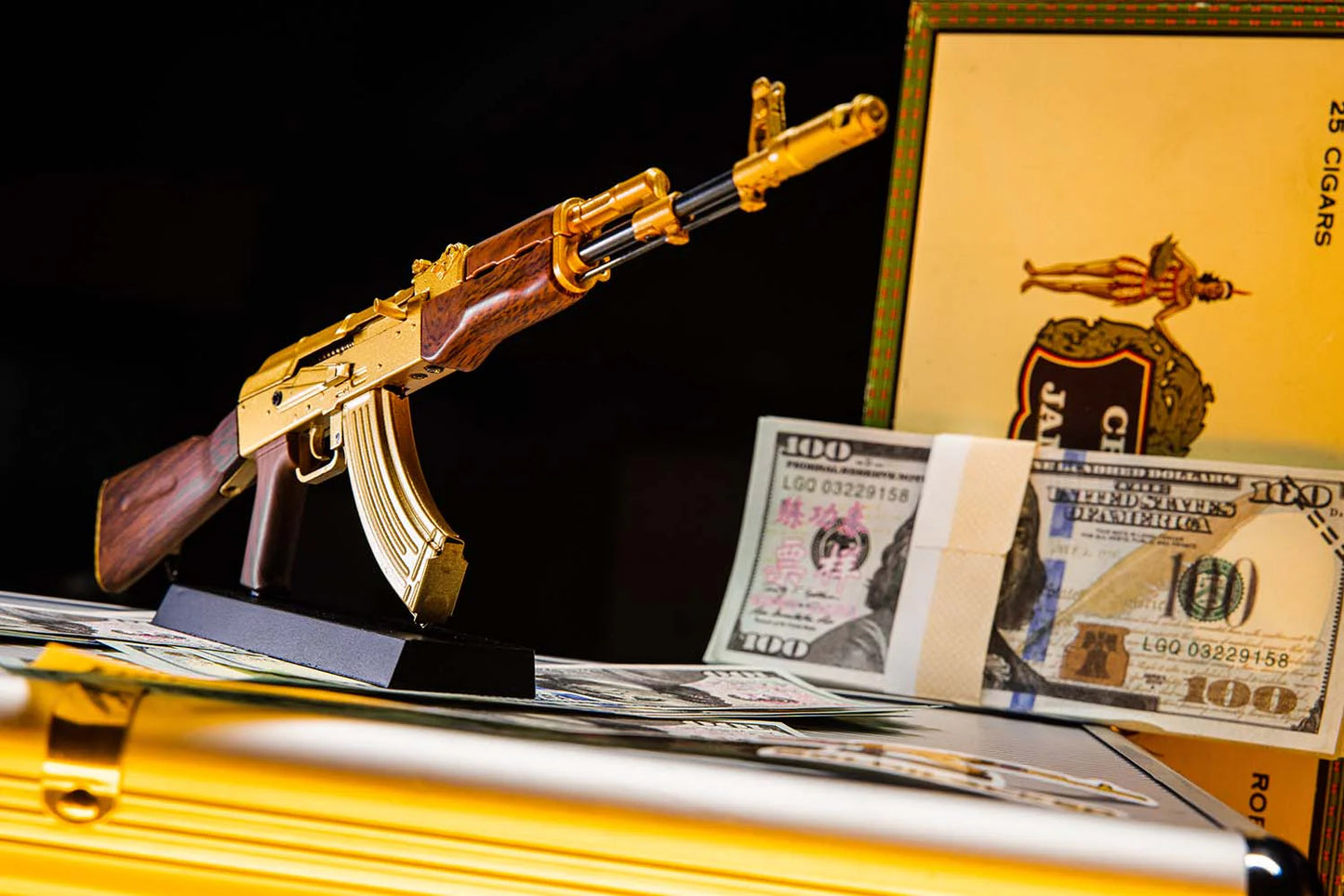 Miniature AK47 Die Cast Model Kit - (AK47 Model - Gold)