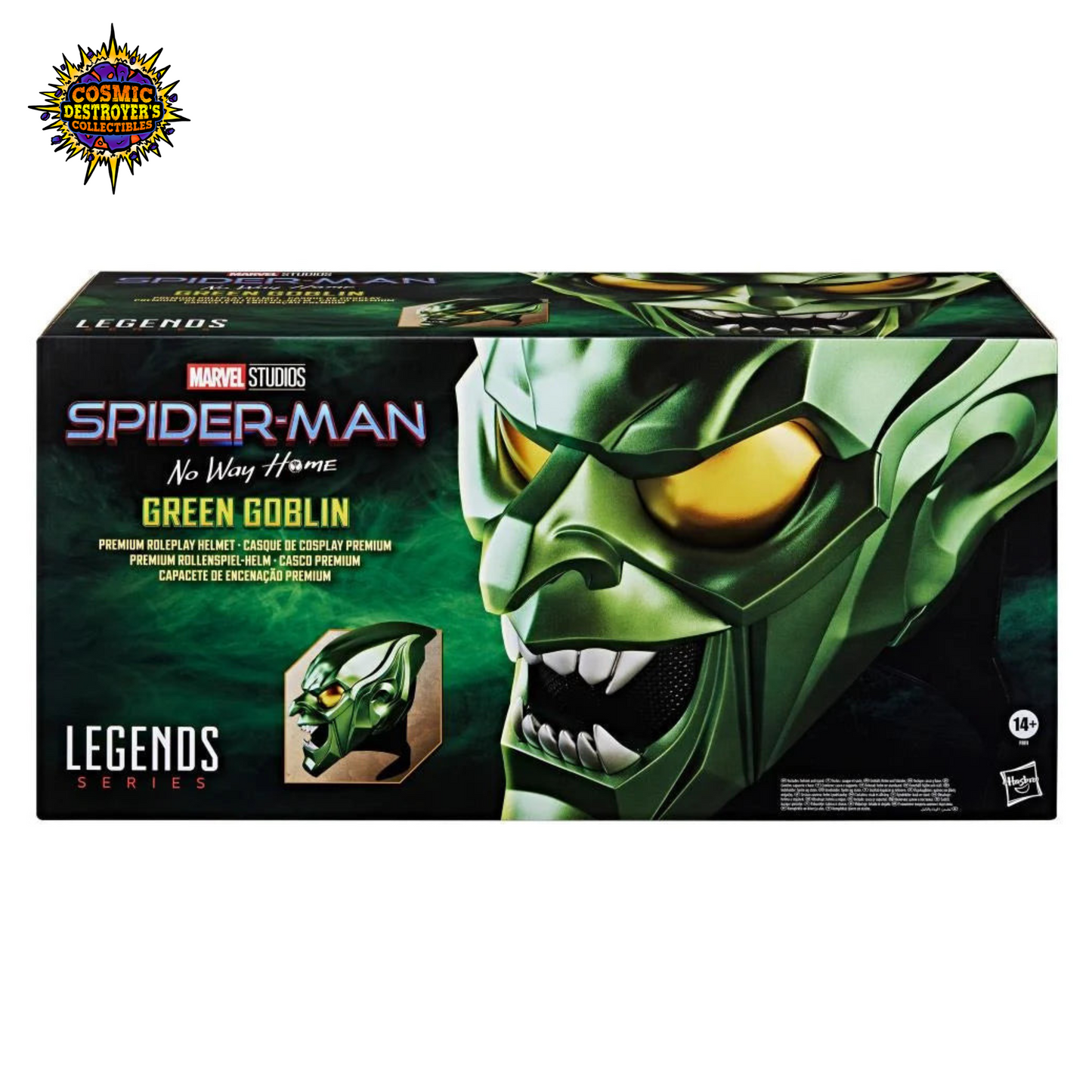 Spider-Man: No Way Home Marvel Legends Green Goblin 1:1 Scale Wearable Helmet