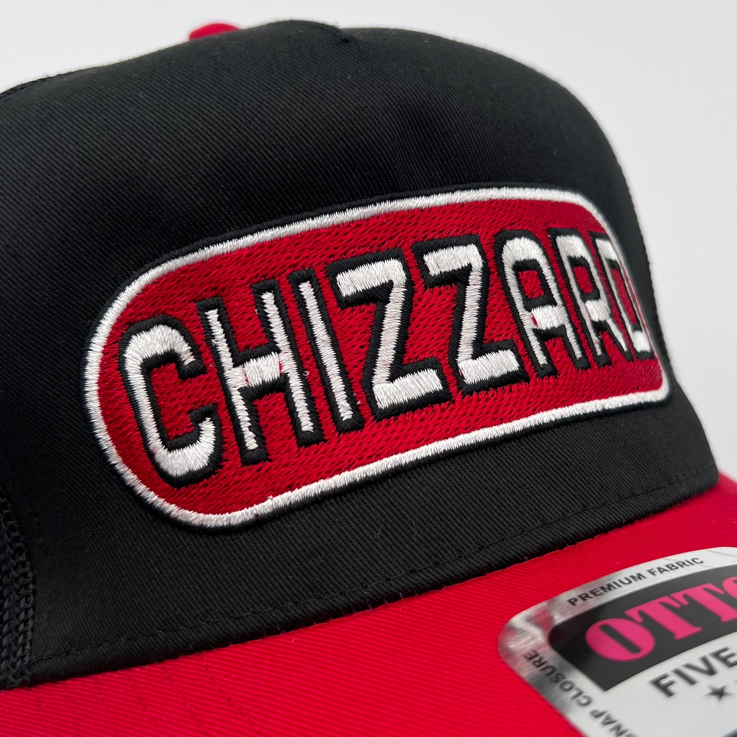 CHIZZARD BOX LOGO HAT (RED/BLACK)