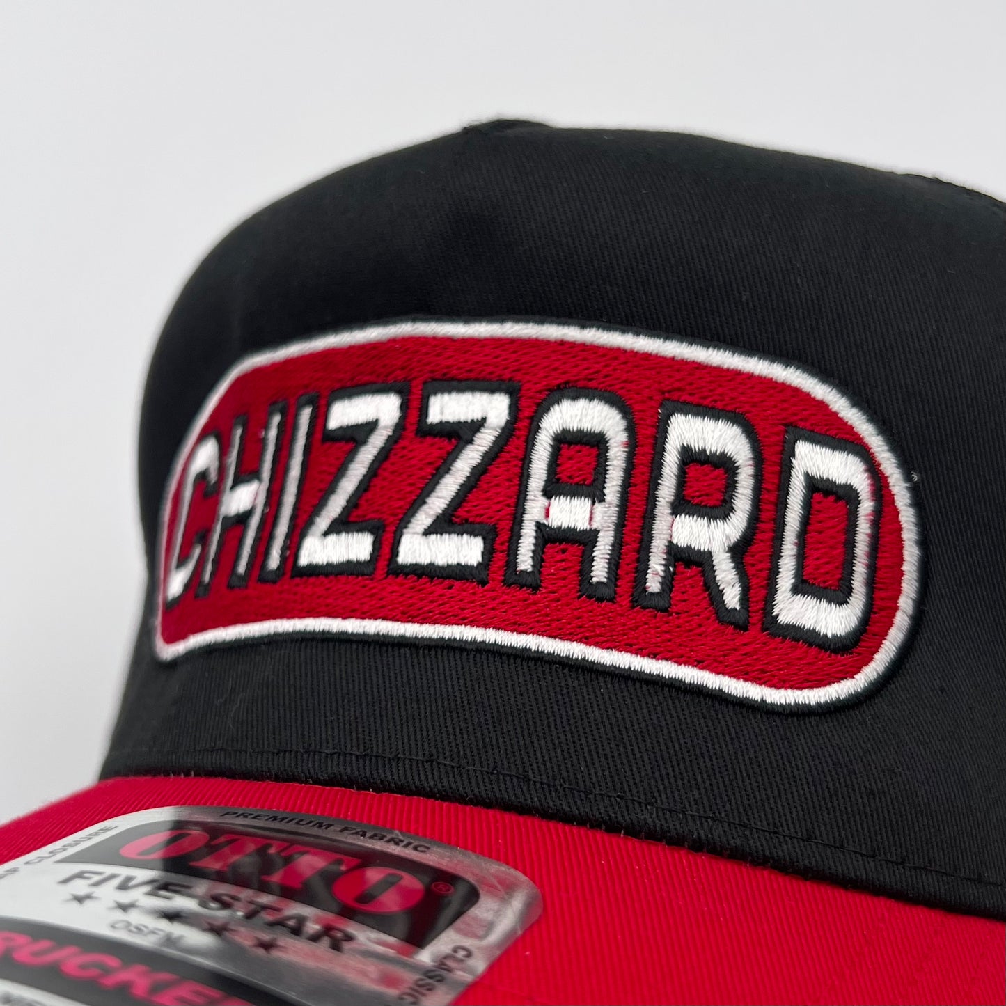 CHIZZARD BOX LOGO HAT (RED/BLACK)