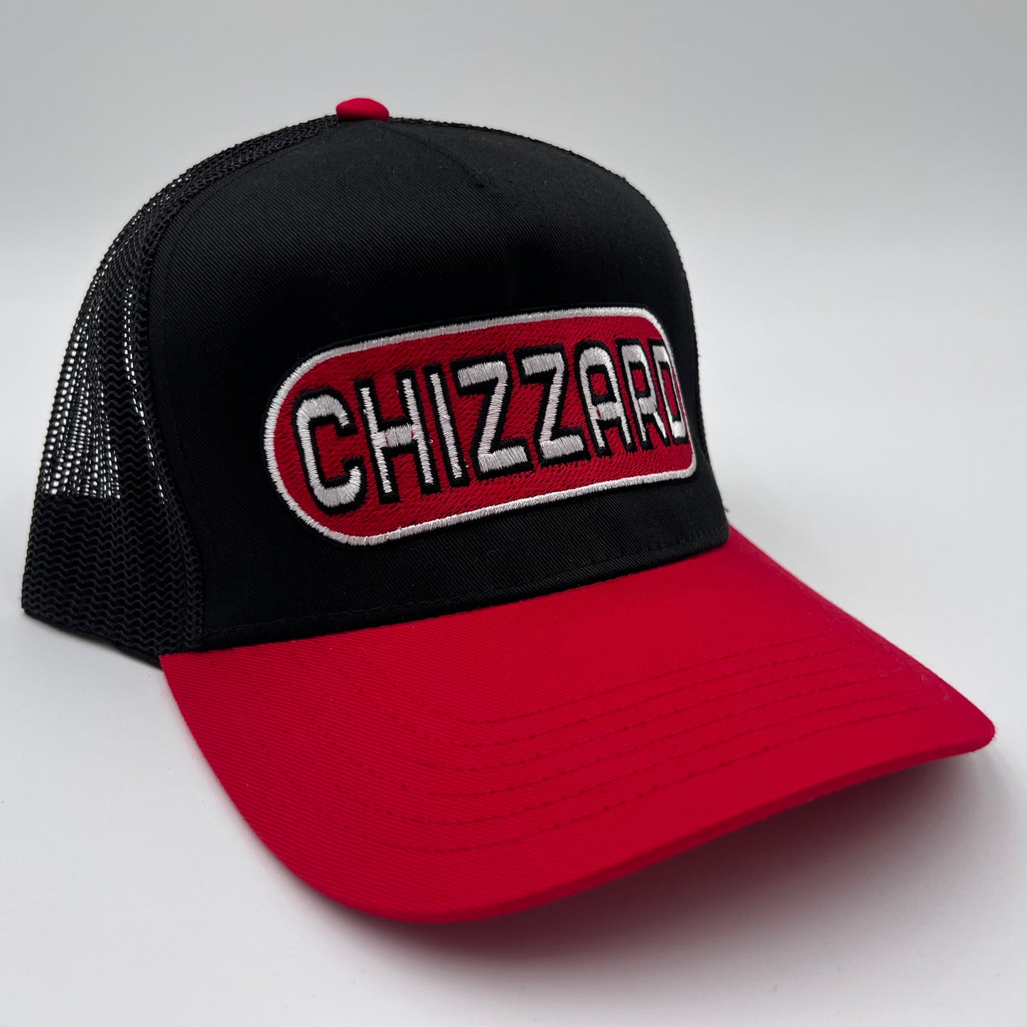 CHIZZARD BOX LOGO HAT (RED/BLACK)