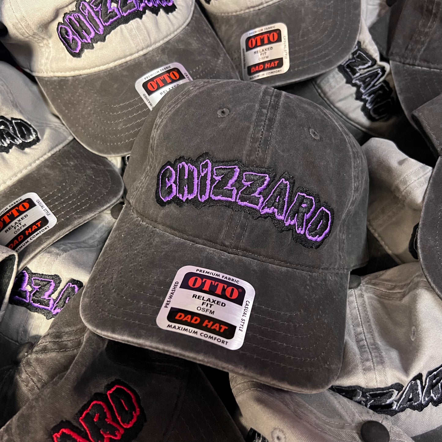 CHIZZARD DAD HAT - (Black/Purple)