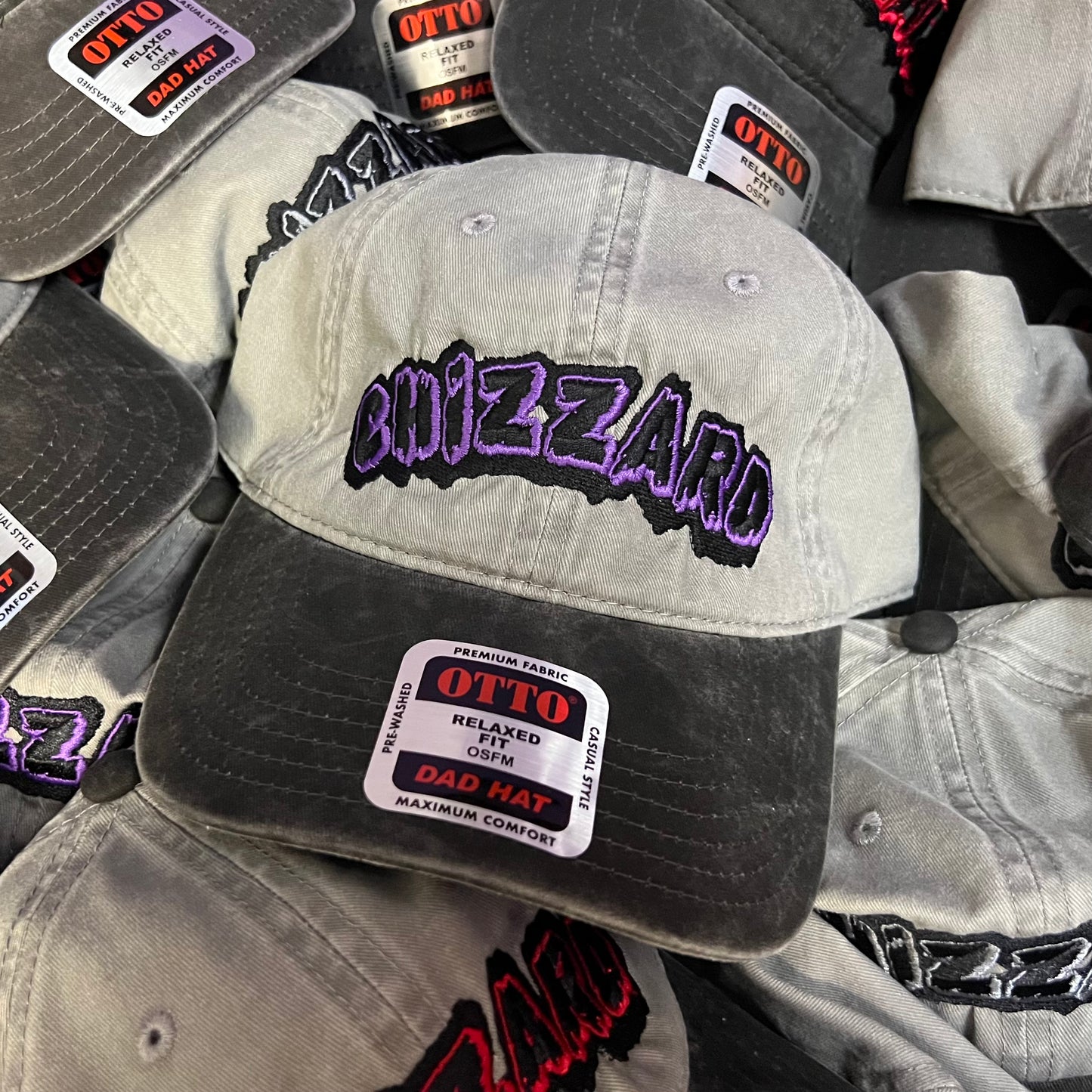 CHIZZARD DAD HAT - (Gray/Purple)