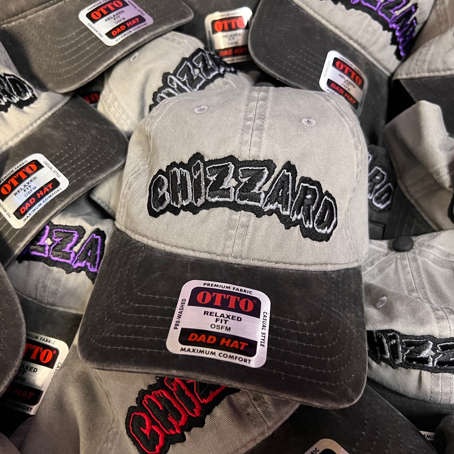 CHIZZARD DAD HAT - (Gray/Black)