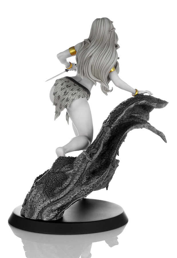 Women Dynamite Sheena Queen Campbell B&W Statue