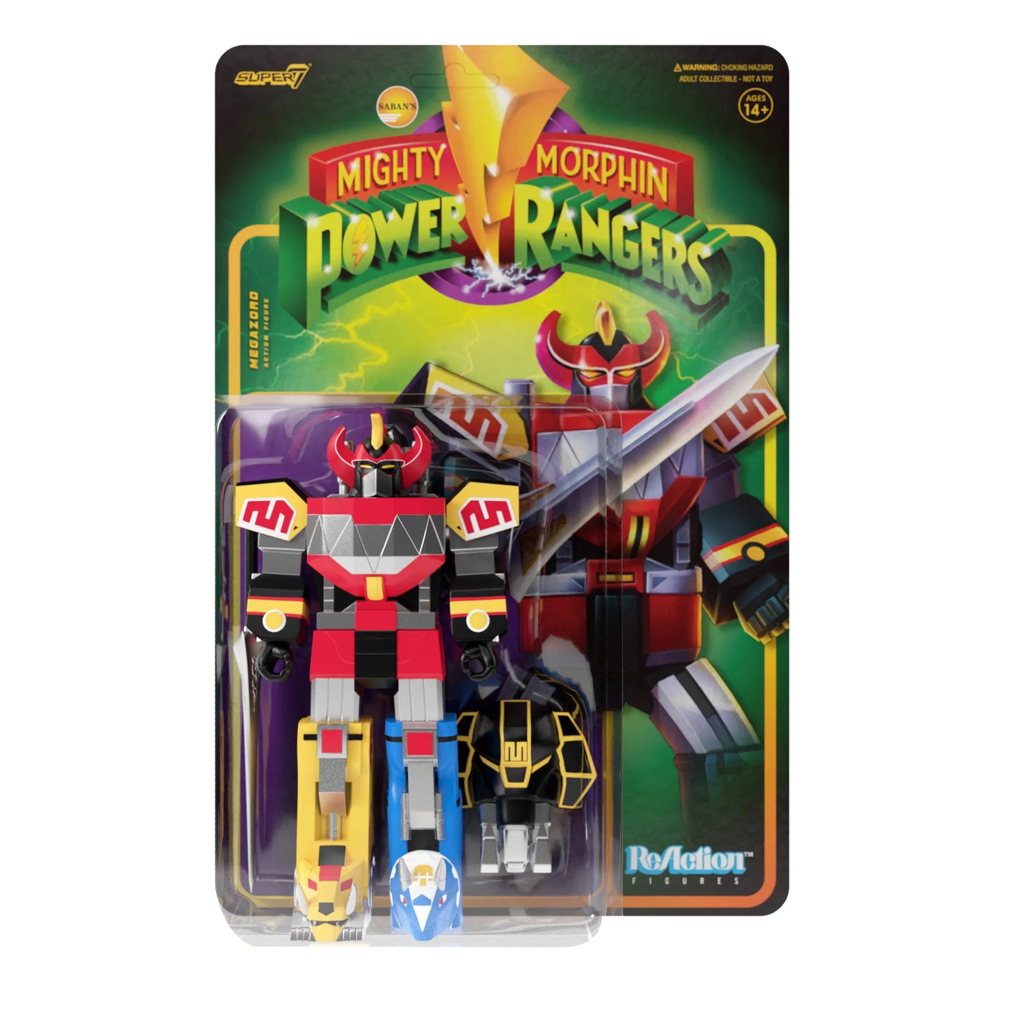 Super7 ReAction Mighty Morphin Power Rangers - Megazord (Wave 1)
