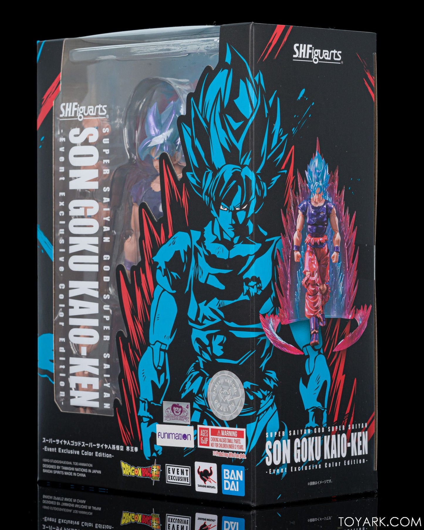 S.H.Figuarts - Super Saiyan God Super Saiyan Son Goku Kaio-Ken - Event Exclusive Color Edition (OPEN BOX)