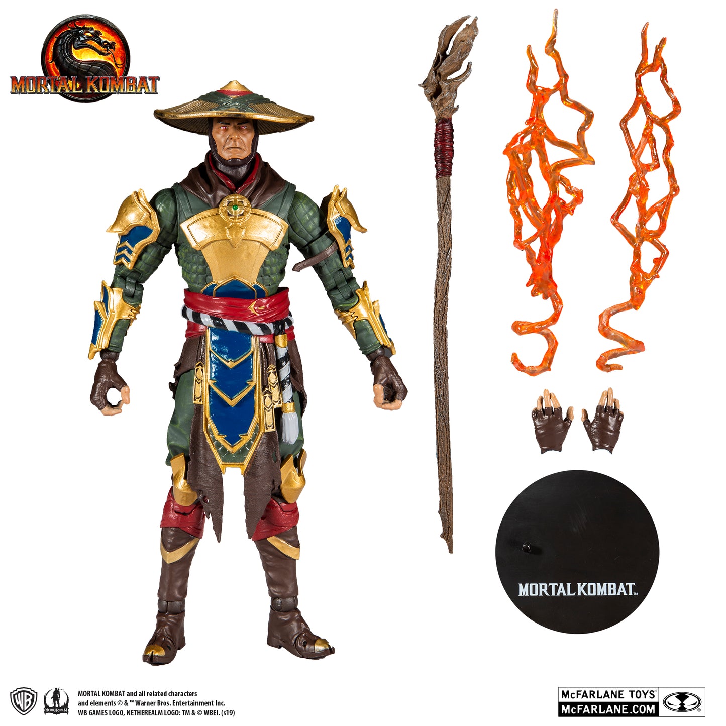 McFarlane Toys - Mortal Kombat Raiden Merciless Guardian Figure 7in