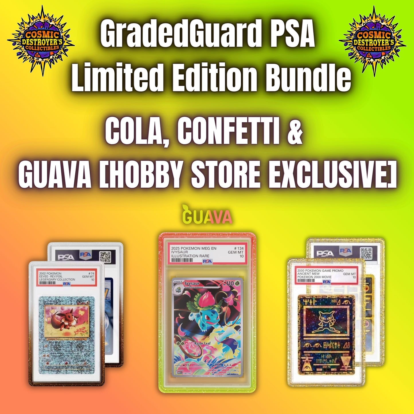 GradedGuard PSA Limited Edition Bundle (Cola, Confetti & Guava)