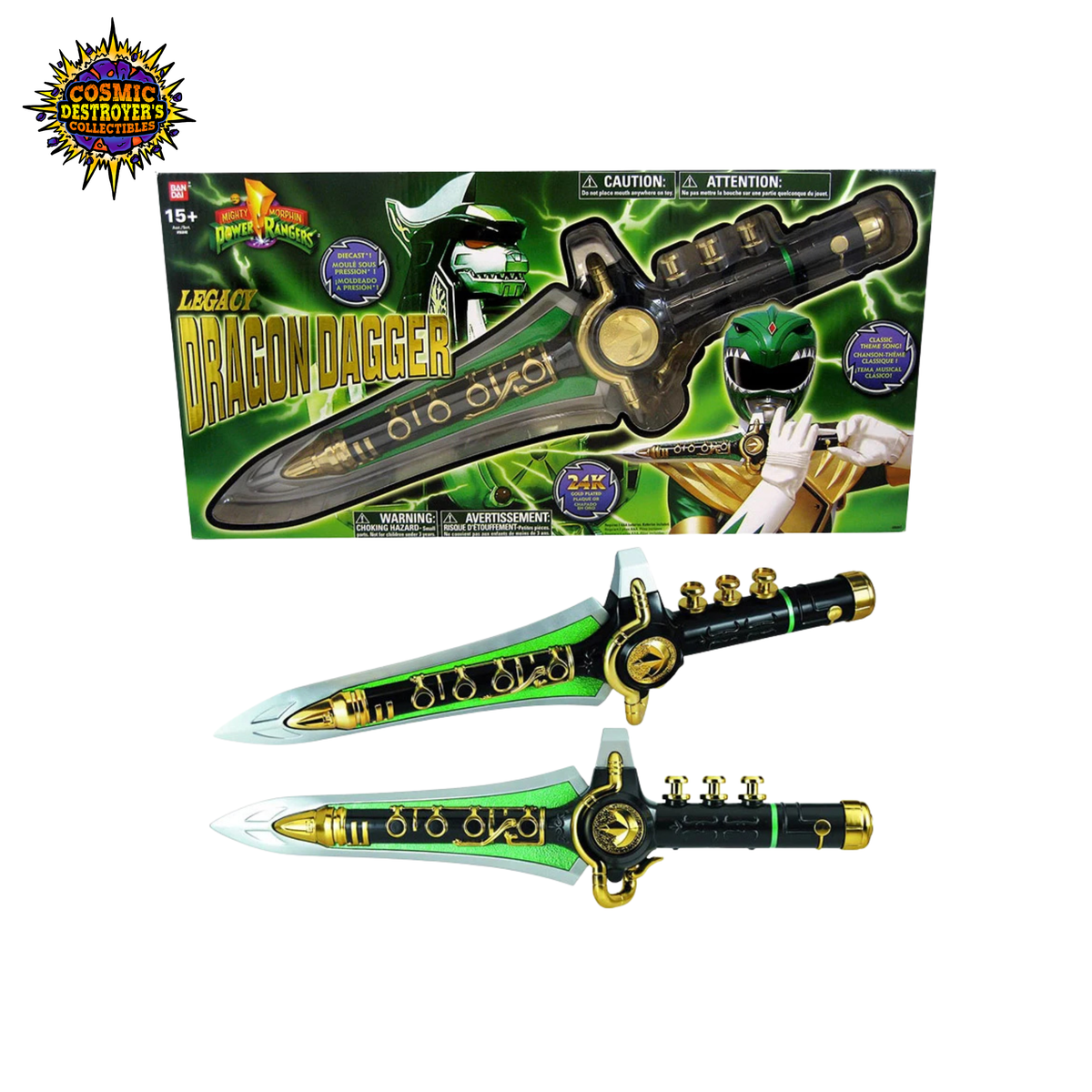 Mighty Morphin Power Rangers - Legacy Dragon Dagger - 24K Gold Plated - 2014