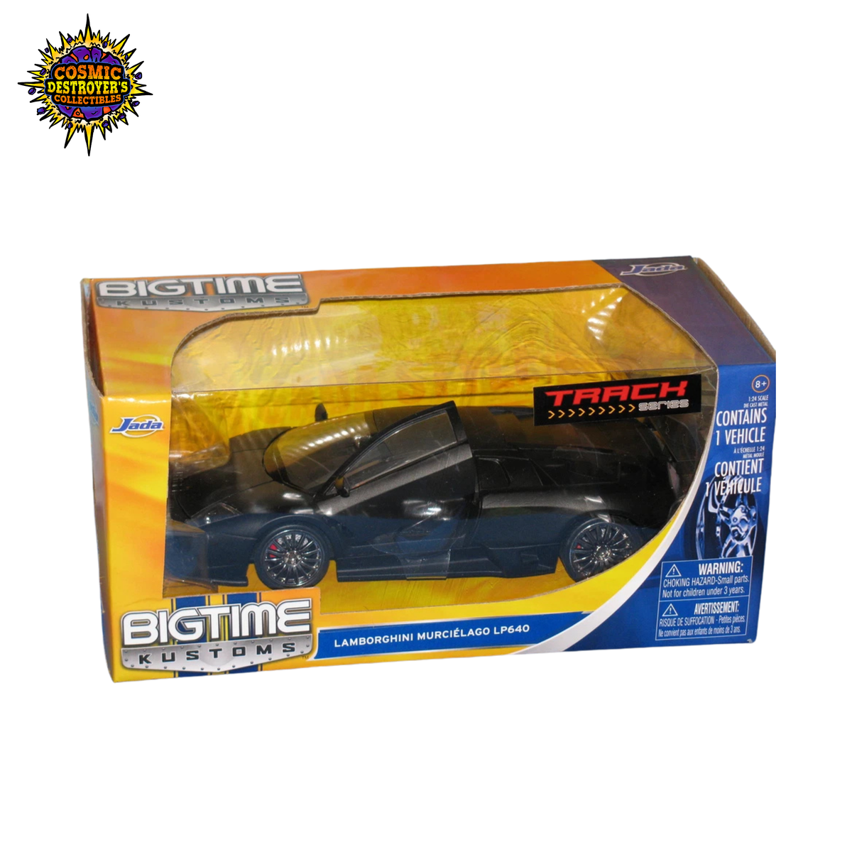Jada - Big Time Kustoms - Lamborghini Murcielago LP 640 (Black) 1:24 Scale - 2011