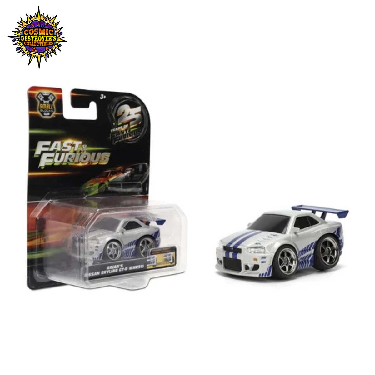 Jada - Fast & Furious (25 Years) - Brian's Nissan Skyline GT-R (BNR34) - Small Blocks 1:43 Scale - 2026
