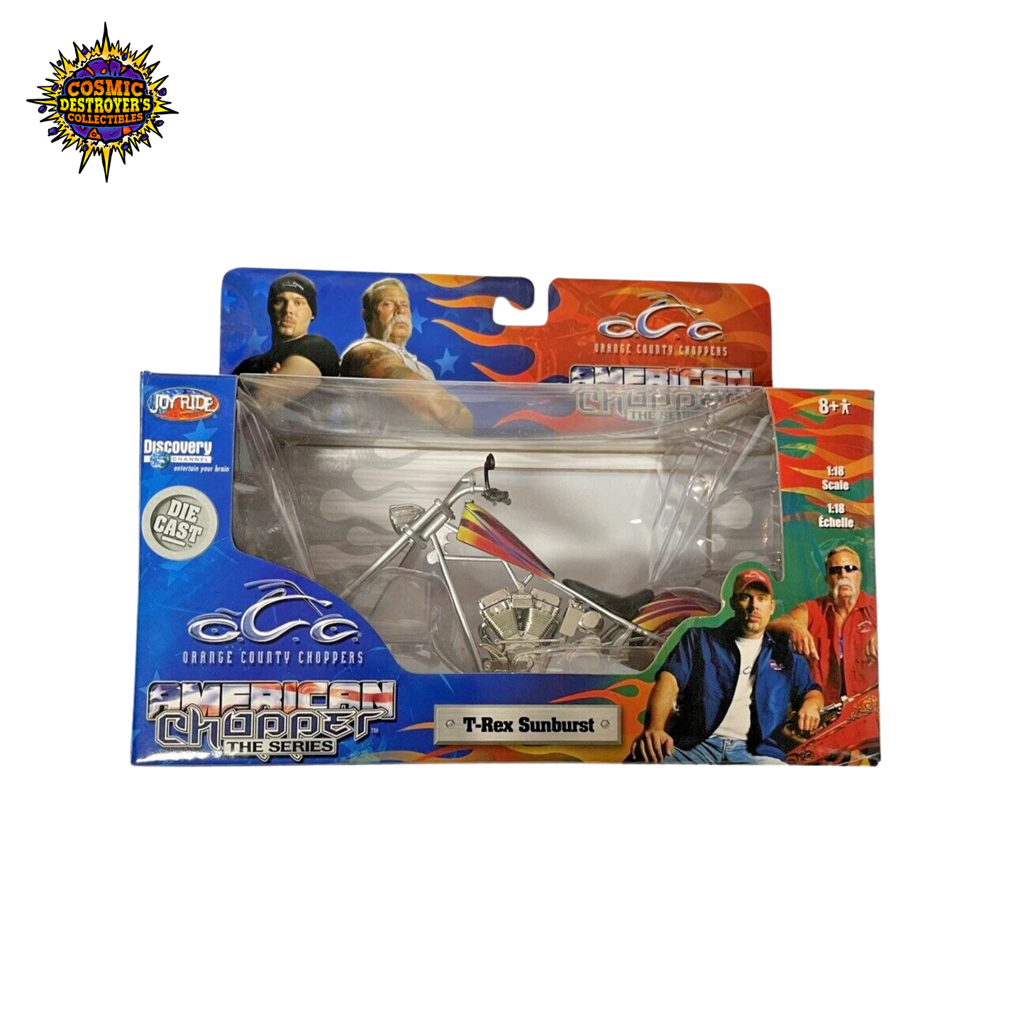 Orange County Choppers - T-Rex Sunburst (1:18 scale) - Joy Ride 2005