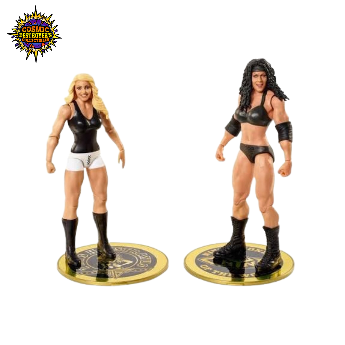WWE - Championship Showdown (Series 5) - Chyna vs Trish Stratus Action Figure 2-Pack - 2021 *DENTED CARDSTOCK*