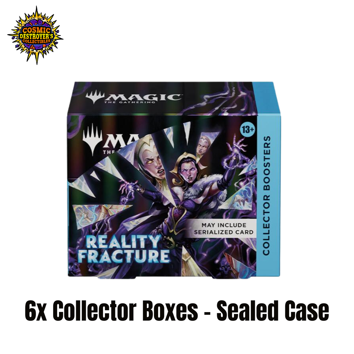 MTG: Reality Fracture - Collector Booster Display Sealed Case of 6x Collector Booster Displays - Reality Fracture (FRA)