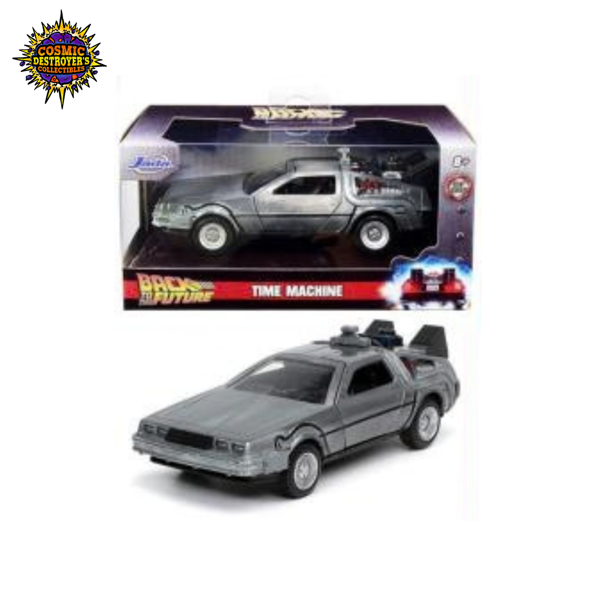 Jada - Hollywood Rides - Back to the Future - Time Machine - 1:32 Scale - Die Cast - 2021