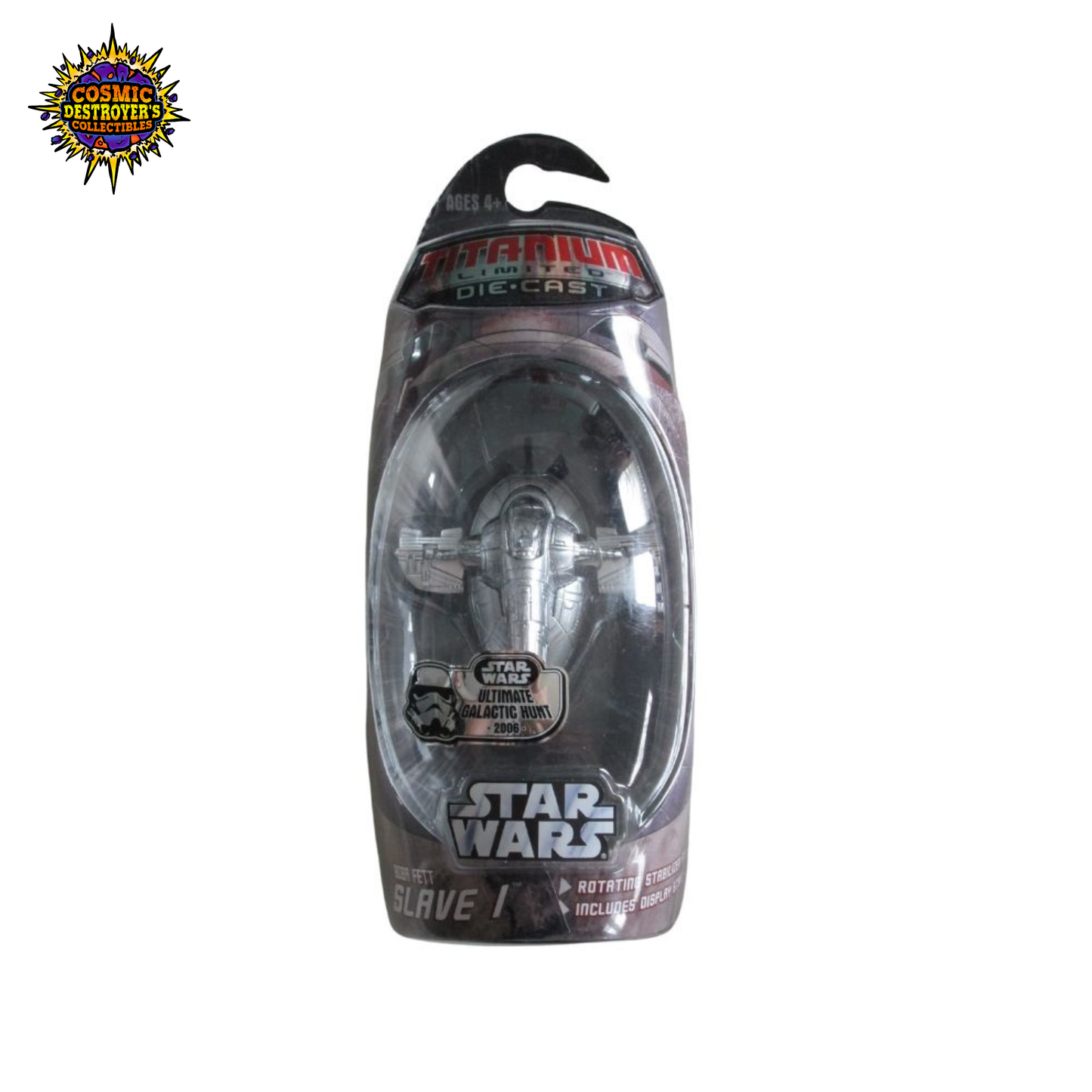 Star Wars - Titanium Series Die Cast - Boba Fett Slave 1 (Ultimate Galactic Hunt 2006)
