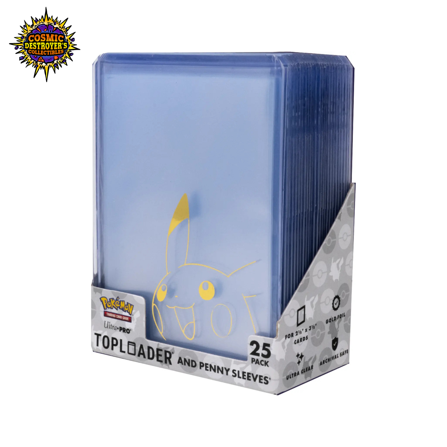 Ultra Pro Pikachu Toploader and Penny Sleeves Combo Pack