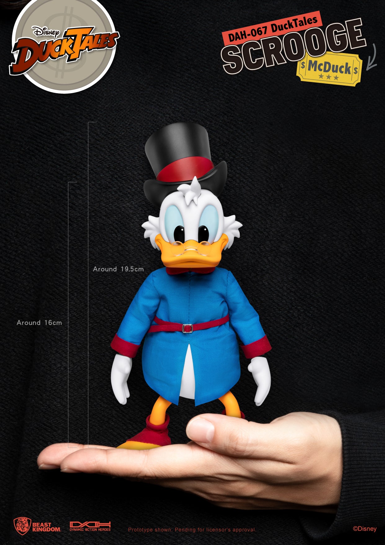 DUCK TALES DAH-067 DYNAMIC 8-CTION HEROES SCROOGE MCDUCK ACTION FIGURE