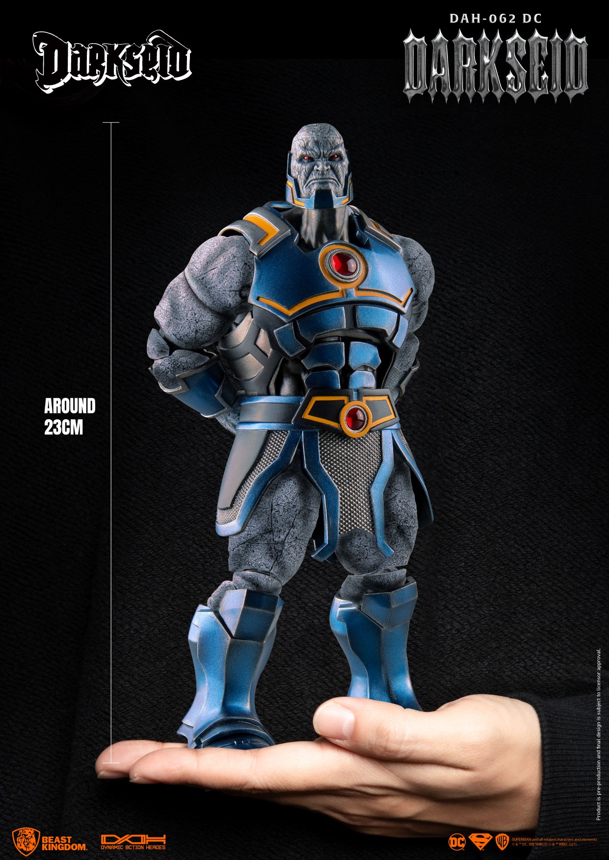 DC COMICS DAH-062 DYNAMIC 8CTION HEROES - DARKSEID - ACTION FIGURE