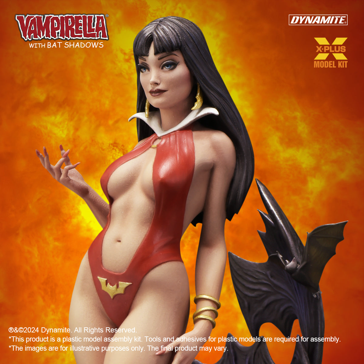 X-PLUS - VAMPIRELLA WITH BAT SHADOWS 1/8 SCALE PLASTIC MODEL KIT