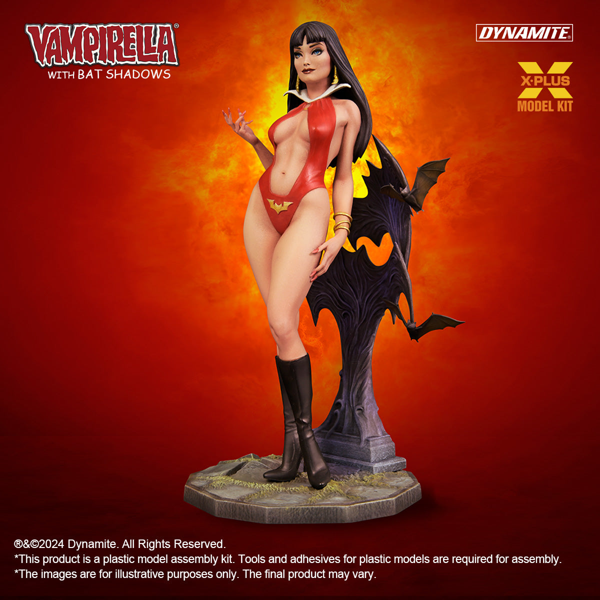 X-PLUS - VAMPIRELLA WITH BAT SHADOWS 1/8 SCALE PLASTIC MODEL KIT