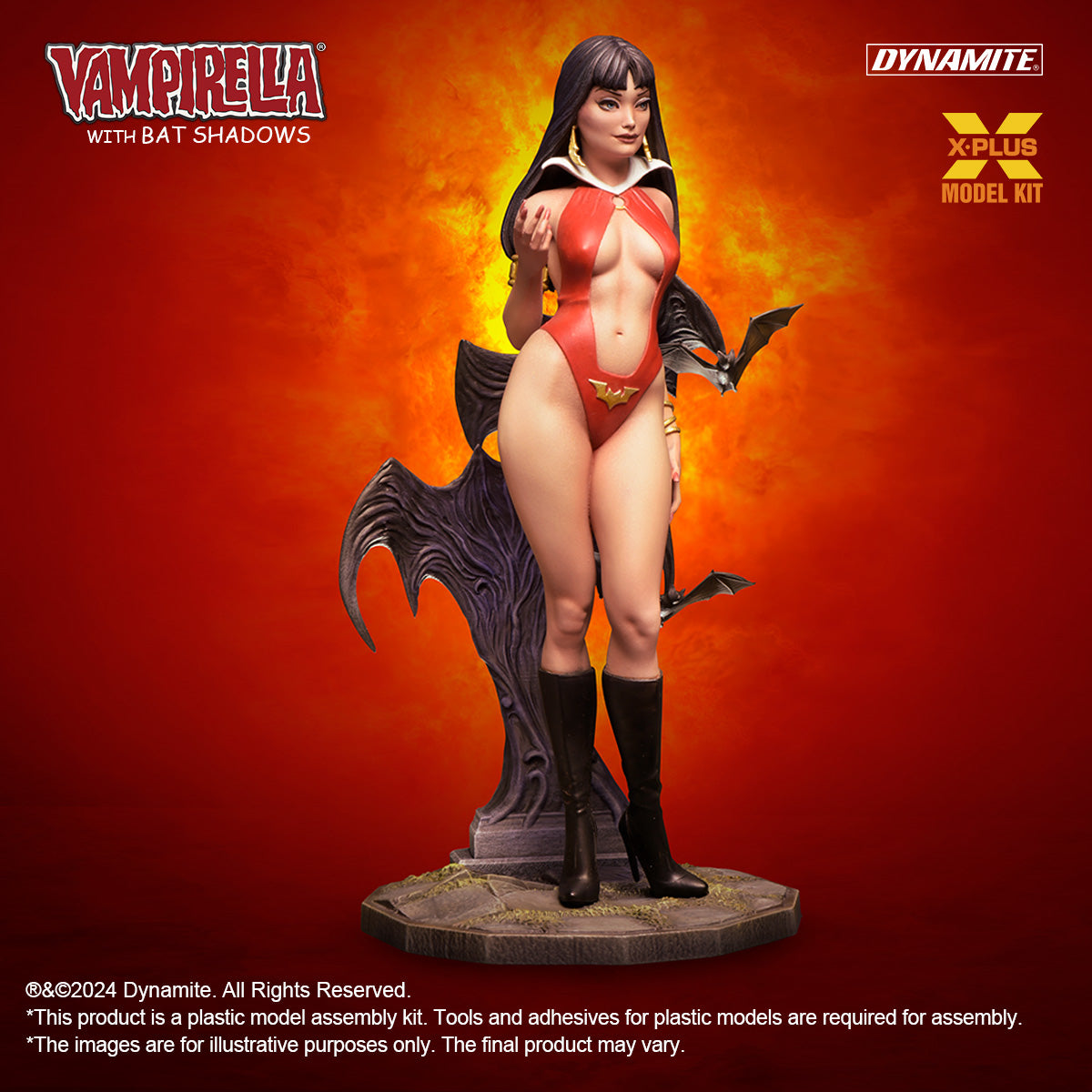 X-PLUS - VAMPIRELLA WITH BAT SHADOWS 1/8 SCALE PLASTIC MODEL KIT