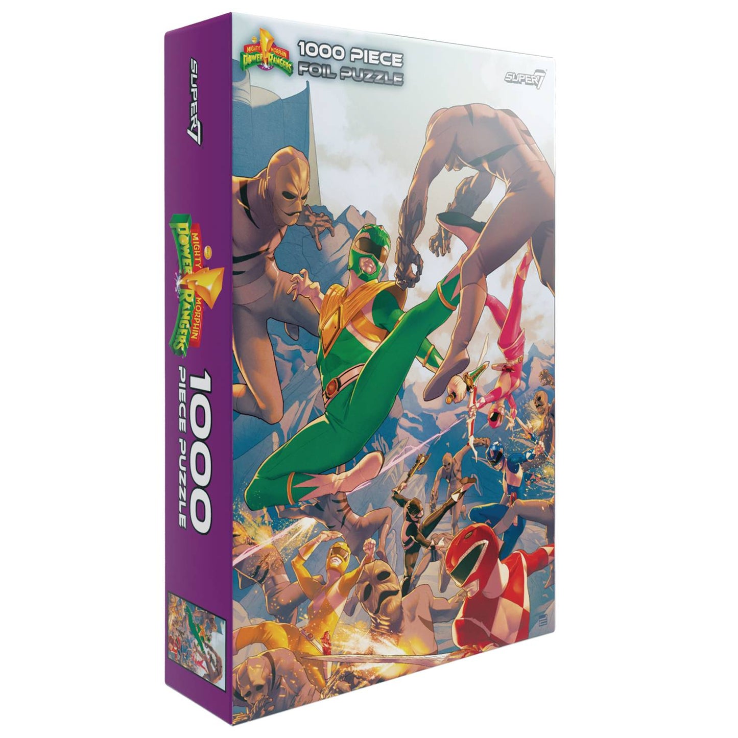 Mighty Morphin Power Rangers - 1000 PC Foil Puzzle - Super7