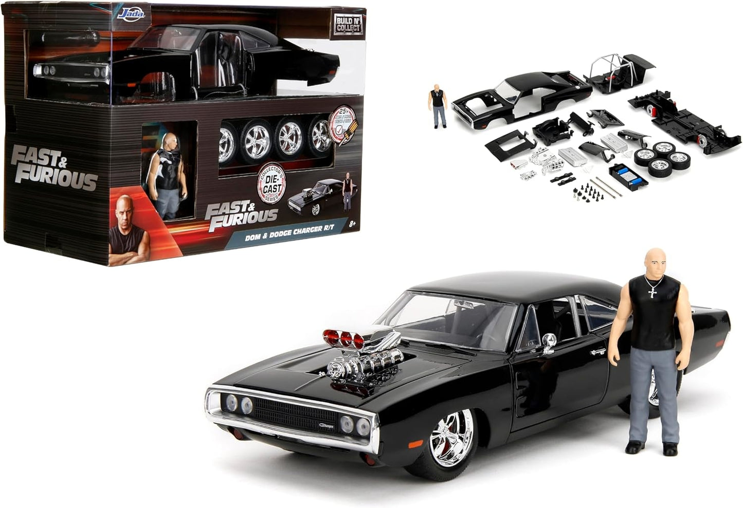 FAST FURIOUS DOMS DODGE CHARGER 1/24 DIE-CAST MODEL KIT