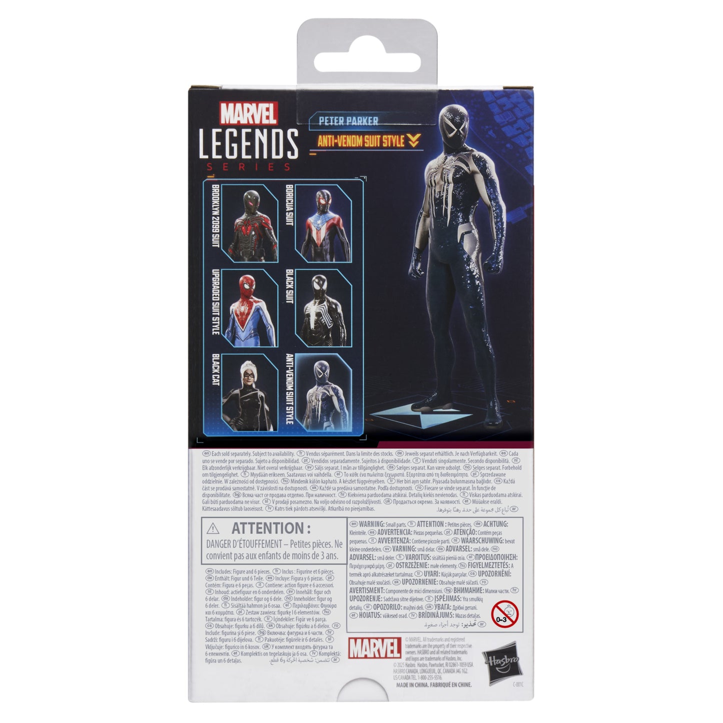 Marvel's Spider-Man 2 Marvel Legends Gamerverse Peter Parker (Anti-Venom Suit Style) Action Figure