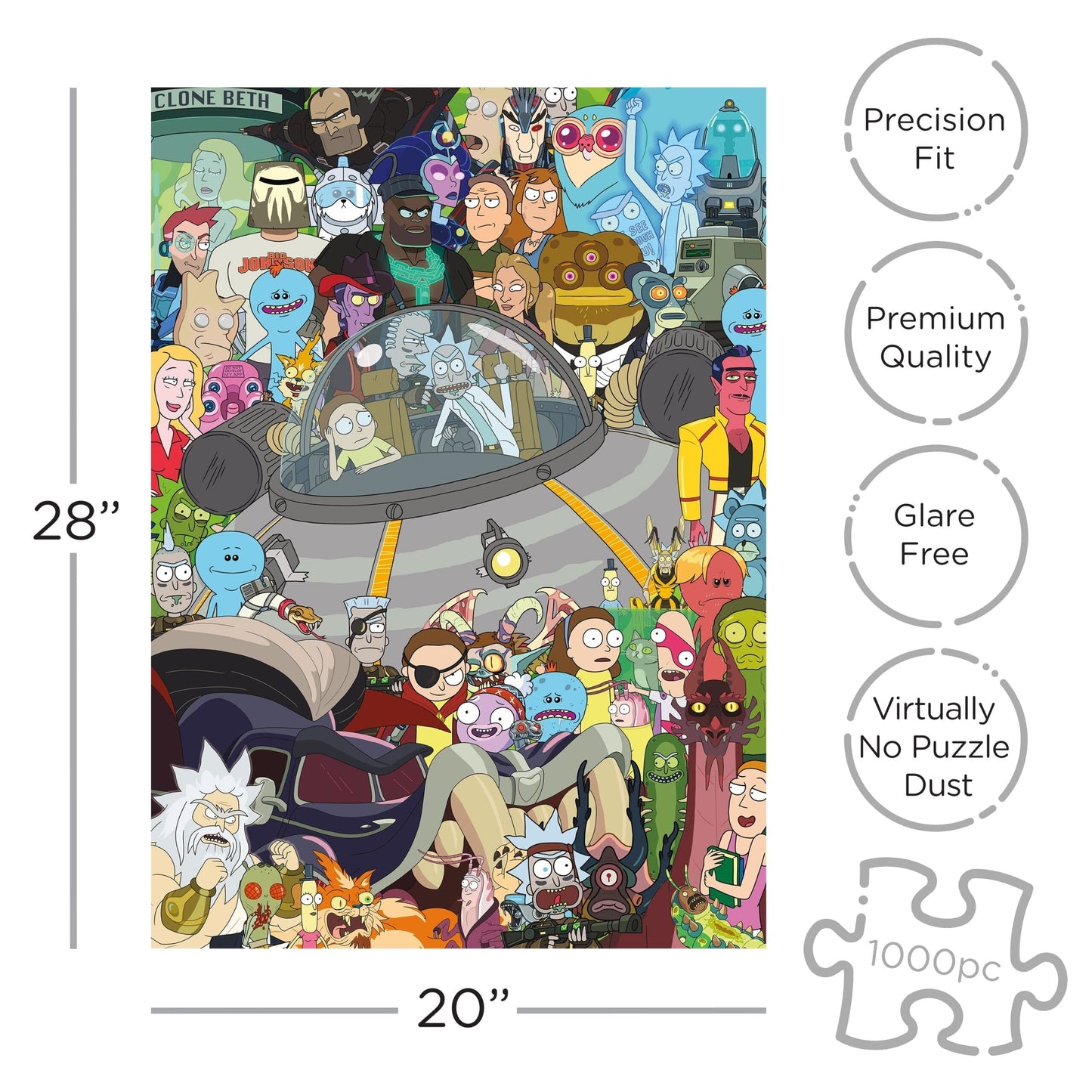 RICK & MORTY 1000 PIECE JIGSAW PUZZLE