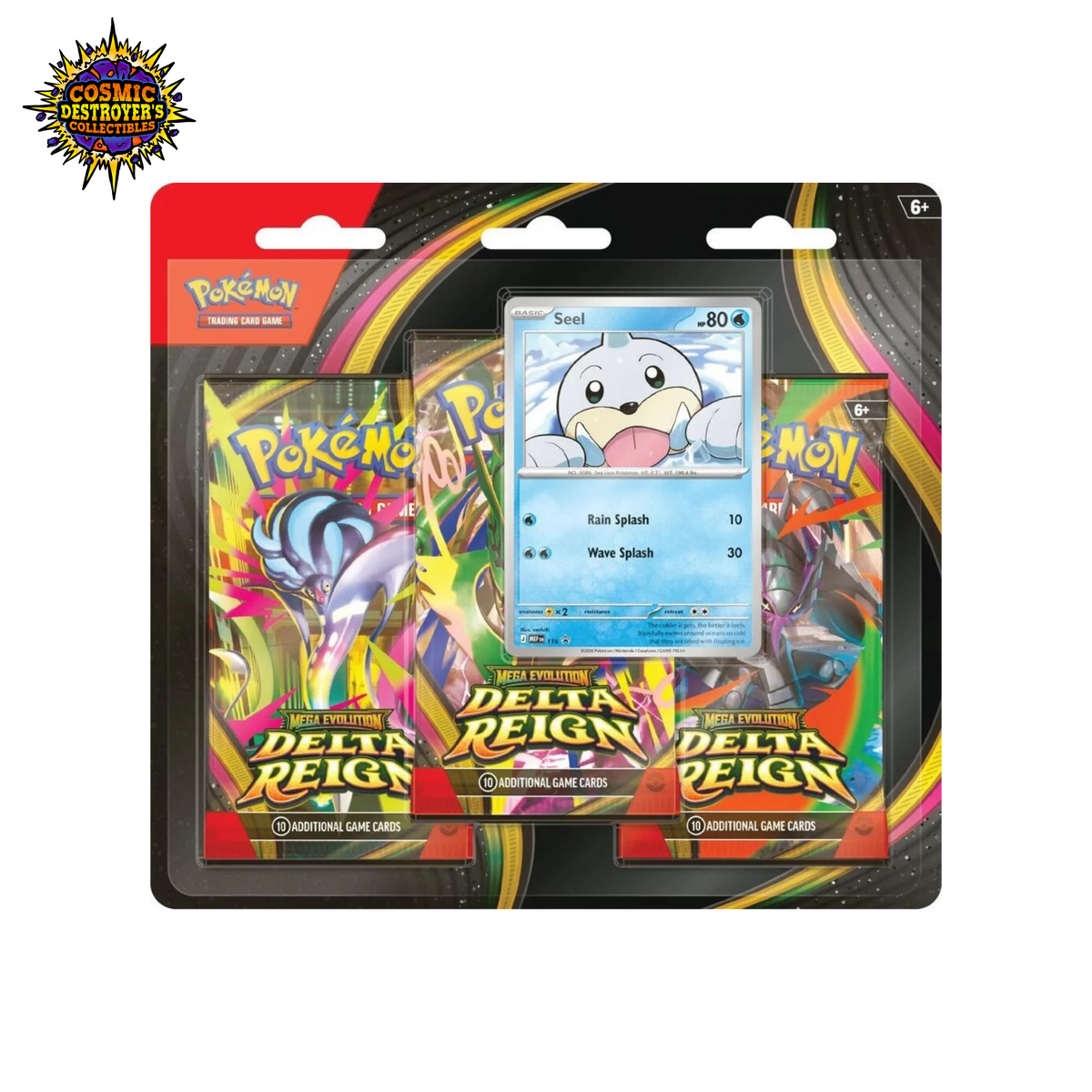 Pokémon TCG: Delta Reign 3 Pack Blister - ME06 (DLR)
