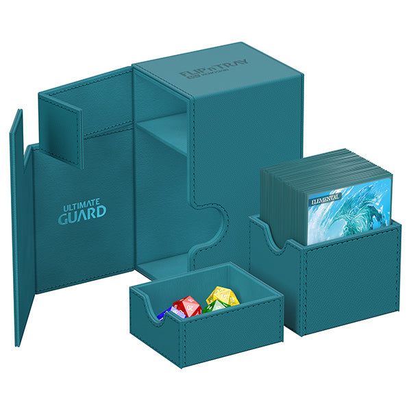Deck Case: Flip´n´Tray 80+ Standard Size Monocolor - Petrol