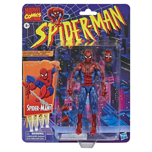 Marvel Legends - Spider-Man Retro - Spider-Man - Super Poseable Action! E9317