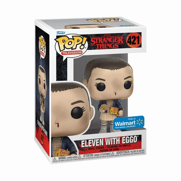 Funko Pop! Television - Stranger Things - Eleven with Eggo - 421 (Walmart Exclusive)