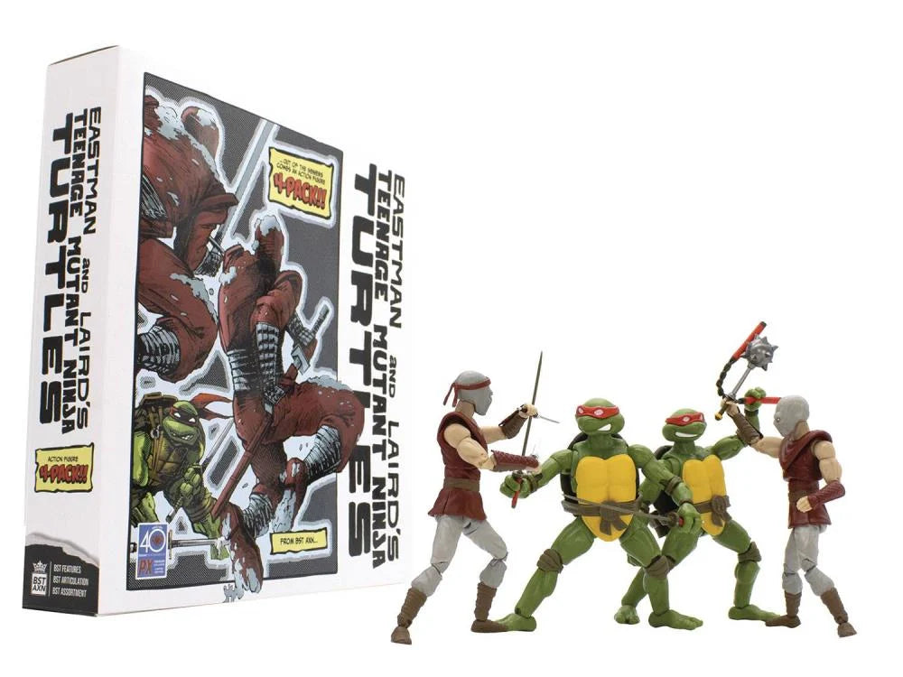 Teenage Mutant Ninja Turtles BST AXN PX Previews Exclusive Classic Comic Four-Pack (Set 1)