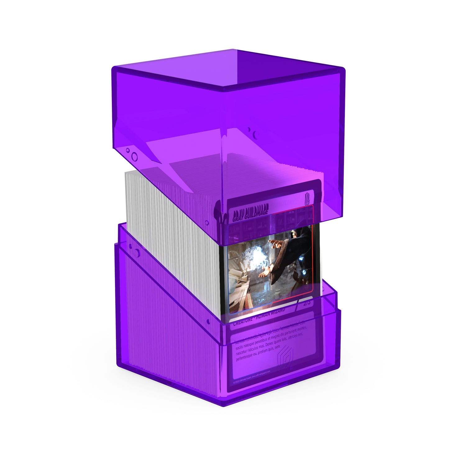 Deck Case: Boulder 100+ Standard Size- Clear Amethyst