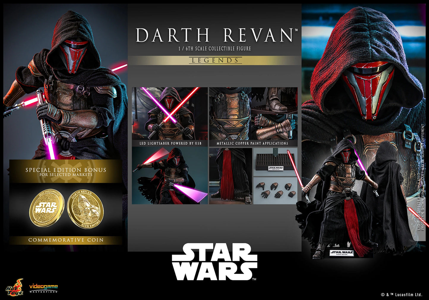 Hot Toys - Star Wars - Darth Revan (Legends) VGM62 - 1/6" Scale Figure (Sideshow Exclusive)