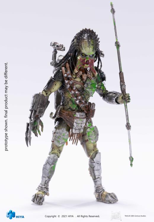 HIYA TOYS - Alien vs. Predator: Requiem Wolf Predator (Battle Damage) 1:18 Scale PX Previews Exclusive Figure