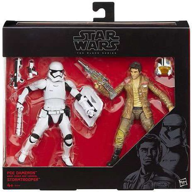 Star Wars Black Series Poe Dameron vs. Riot Control Stormtrooper Action Figure 2-Pack