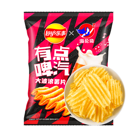 Lays - White Peach Beer Flavored Wavy Potato Chips, 2.12 oz
