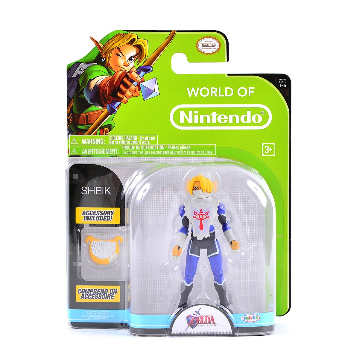 World of Nintendo - The Legend of Zelda: Ocarina of Time - Sheik - Action Figure - Series 1-5