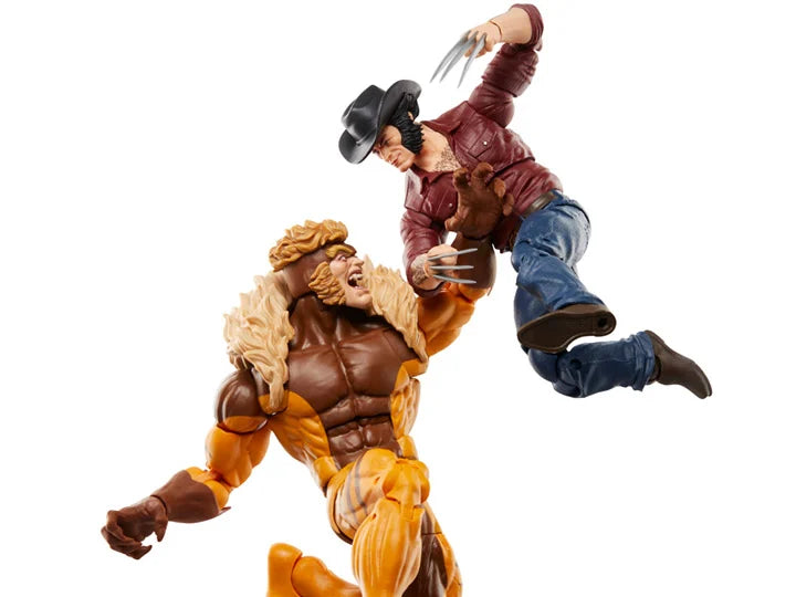 Marvel Legends - Wolverine 50th Anniversary Marvel Legends Logan and Sabretooth Two-Pack (CUT BOX)