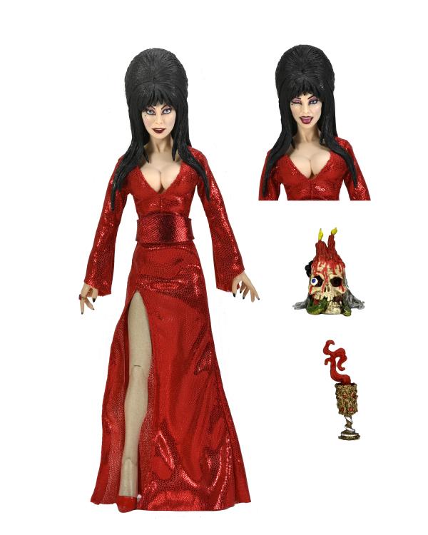 NECA - Elvira, Mistress of the Dark Elvira (Red, Fright, and Boo Ver.) Clothed Action Figure