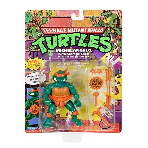Teenage Mutant Ninja Turtles - Michelangelo with Storage Shell - 2022 Playmates