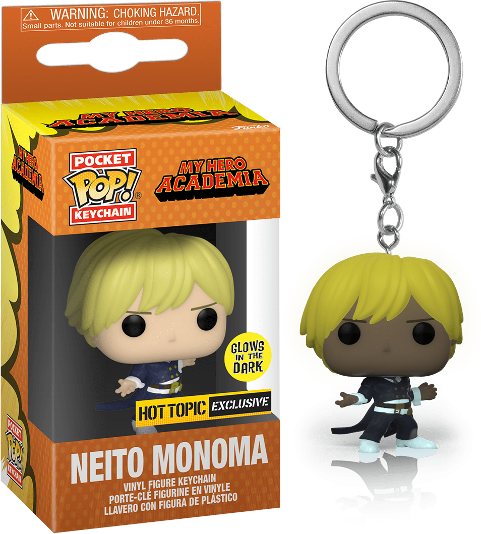 Funko Pocket Pop! Keychain - My Hero Academia - Neito Monoma (GITD Glows in the Dark) *Hot Topic Exclusive*