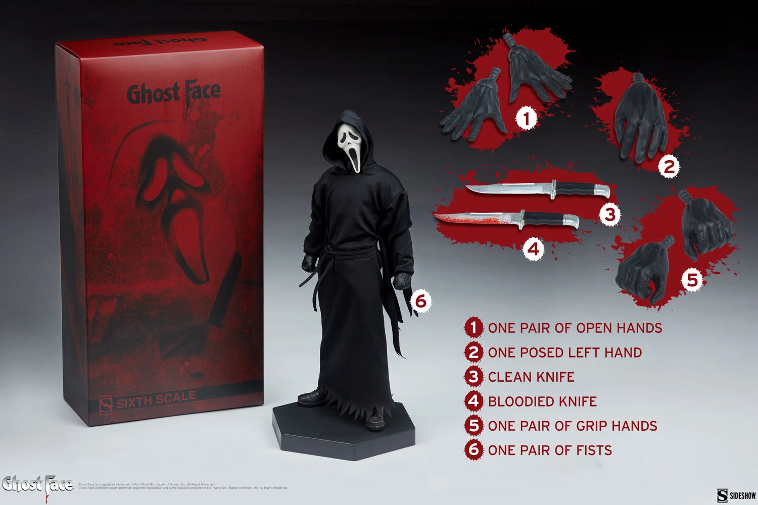 Ghost Face Sixth Scale Figure By Sideshow Collectibles – Cosmic 