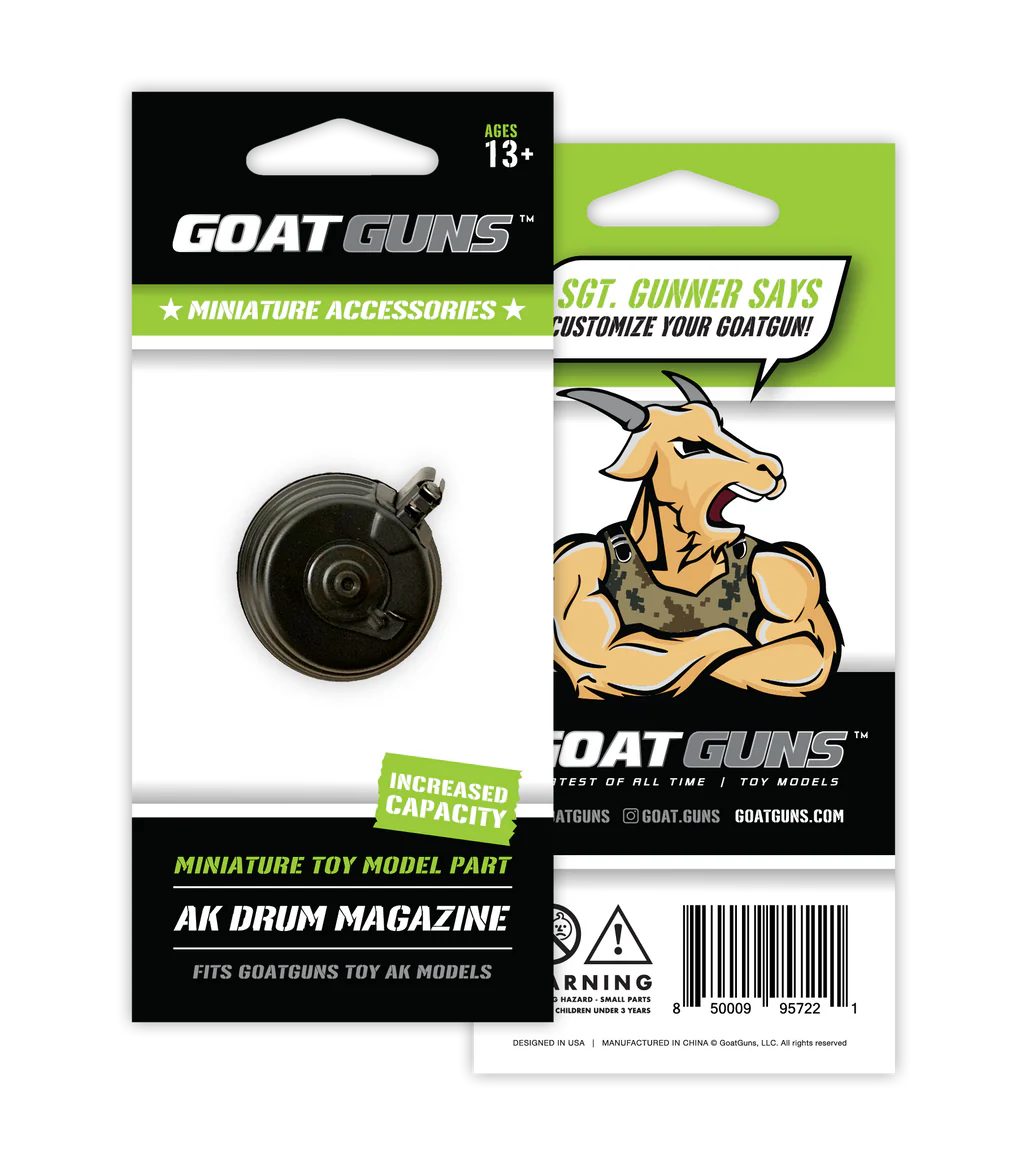 Miniature AK Drum Magazine Die Cast Metal - (AK Drum Mag) (GOAT GUNS)